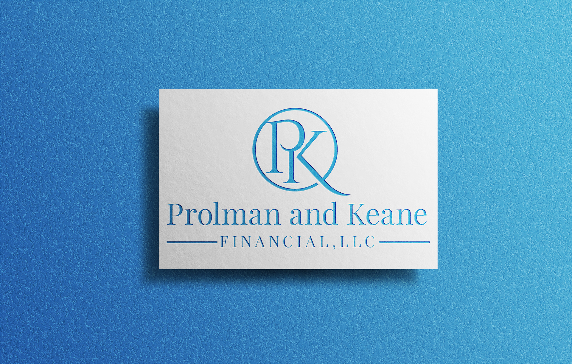 Custom logo design for Prolman and Keane Financial