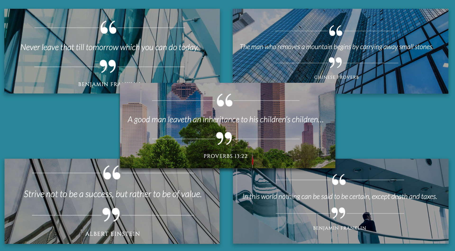 Gib's personality was highlighted throughout the site through the use of strategically-placed quotes.