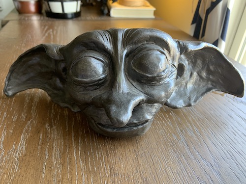 One of my favorite artistic accomplishments (sculpting Dobby the House Elf).
