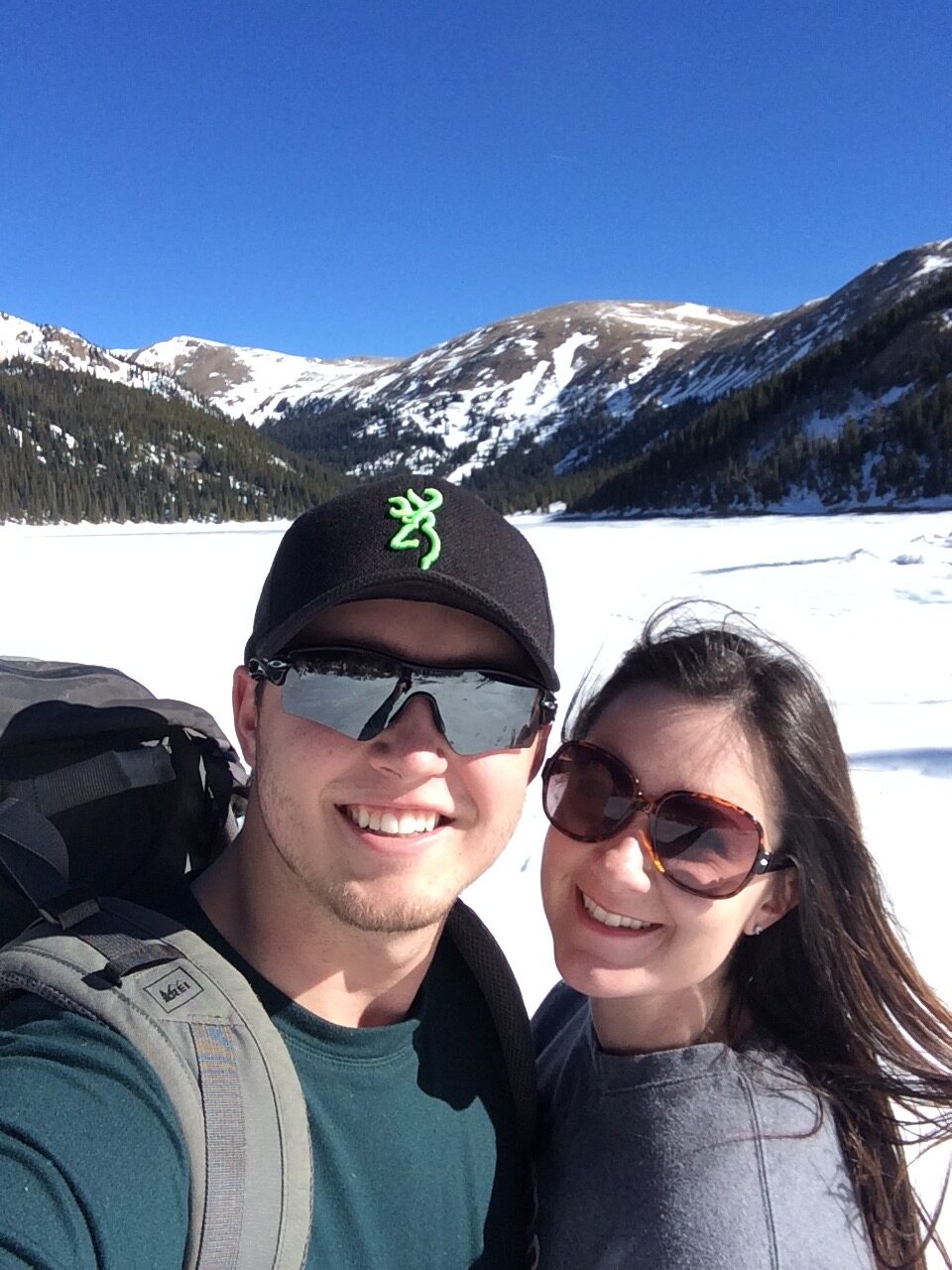 We hiked to 11,000ft to catch fish through a frozen lake