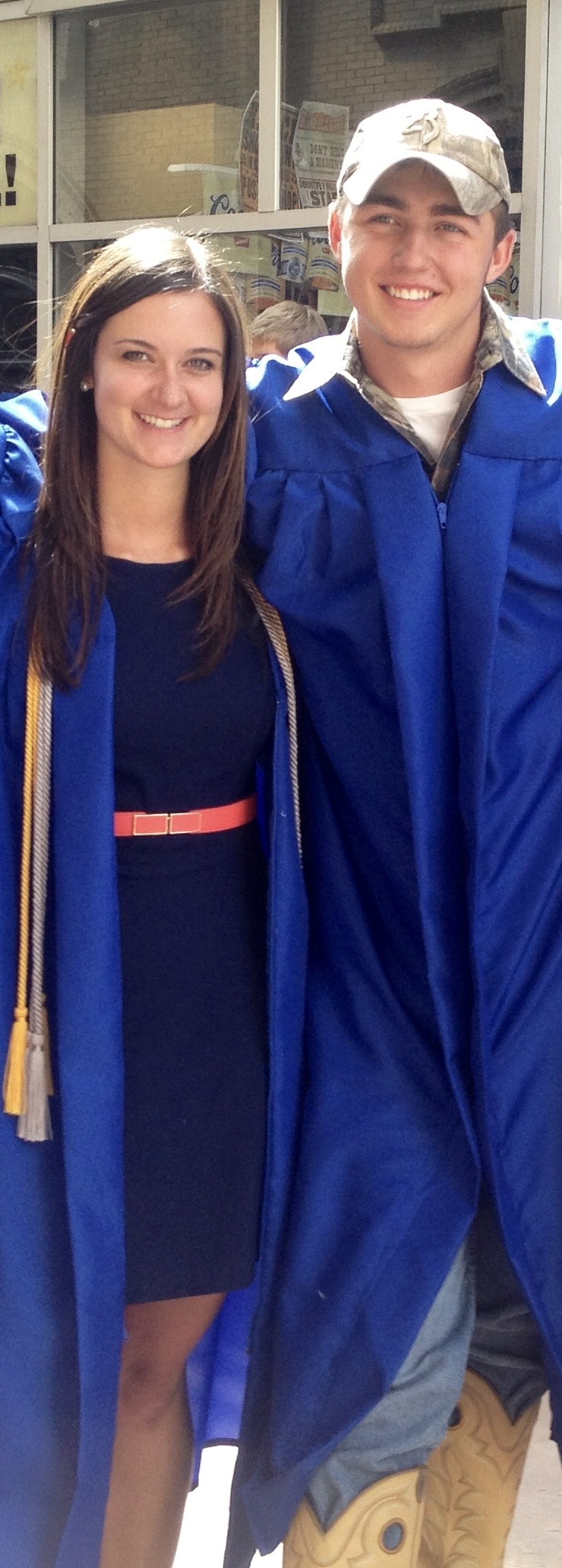 My wife and I at our high school graduation